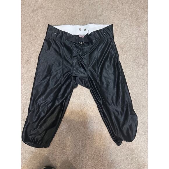 Teamwork Athletic Apparel Black Football Pants Size XL (34–36) Lace-Up Front - Picture 2 of 3